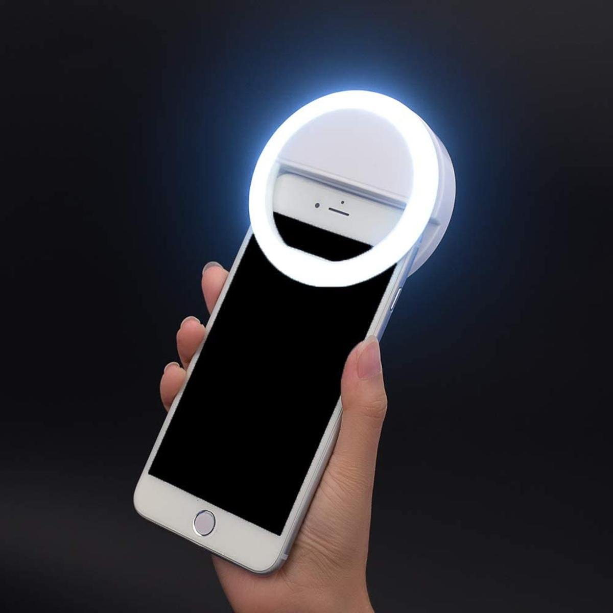 Mini Selfie Ring Light For All Phones, Tablets, & Laptops